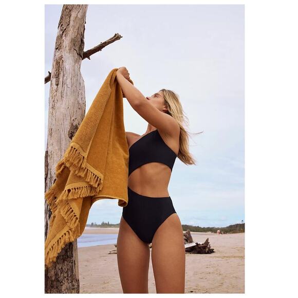 Beach Riot Celina One-Piece Ribbed Cutout Swimsuit Size Large - Picture 13 of 13